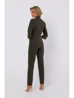 M751 Kombinéza so šálovým golierom - khaki farba