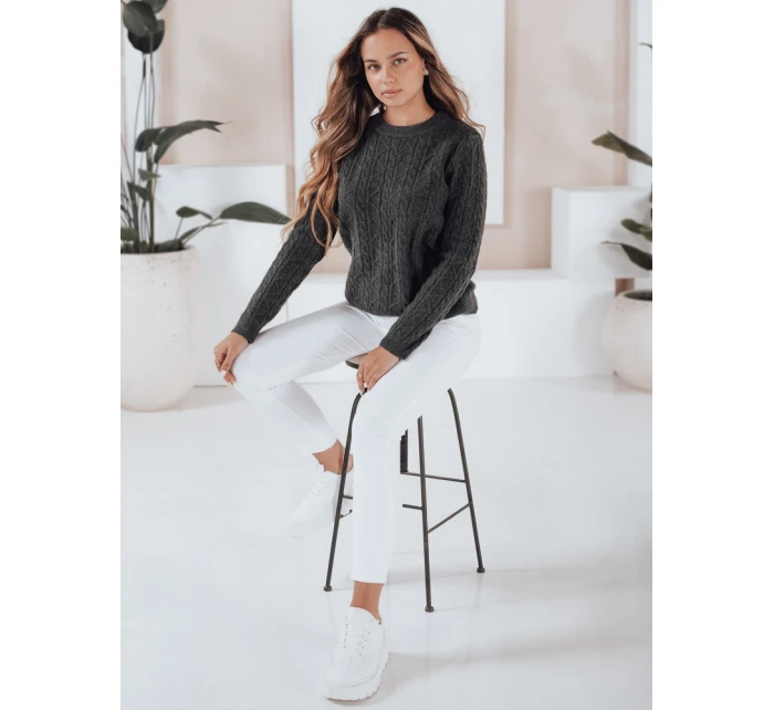 Dámský svetr tmavě šedý Dstreet model 21991017 - FashionStreet