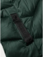 Zimowa pikowana kurtka damska ciemny zielony model 21248151 - S'WEST