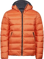 Tee Jays TJ 9646 Ľahká pánska prešívaná bunda s kapucňou 18.9646 dusty orange