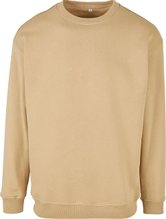 Build your Brand BY 075 Mikina z těžké bavlny 56.0075 union beige