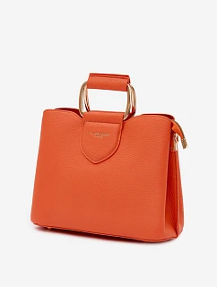 Malá kožená kabelka kufřík Oranžová model 22111490 - Flora&Co