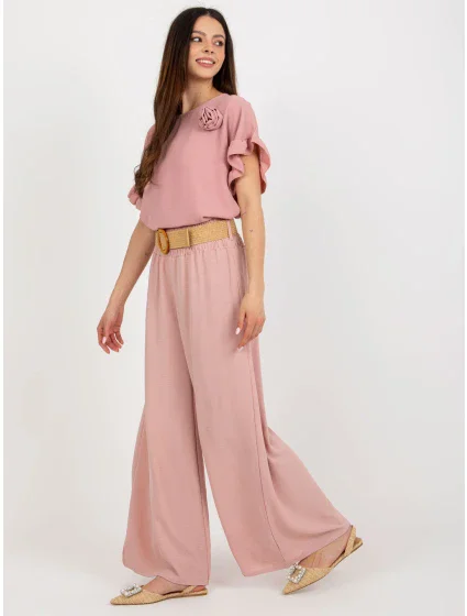 Spodnie DHJ SP model 18547140 jasny różowy - FPrice Spodnie DHJ SP model 18547140 jasny różowy - FPrice