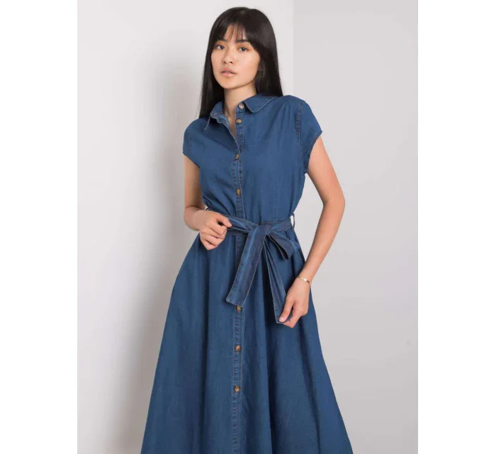 Šaty RO SK model 15509498 tmavě modrá - FPrice Šaty RO SK model 15509498 tmavě modrá - FPrice