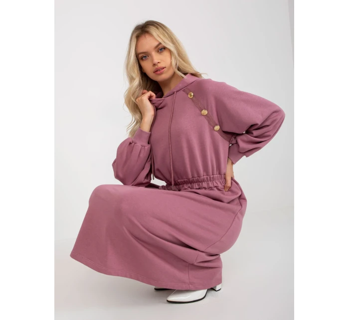 Dámske šaty RV SK 8336 tmavo ružové