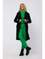 model 18863510 Kabát na knoflíky černý - Moe