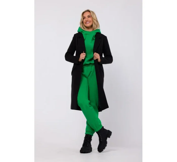 model 18863510 Kabát na knoflíky černý - Moe