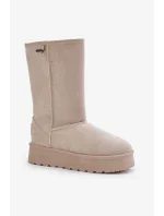 Snežnice s vysokou platformou Big Star OO274894 Light Beige Snežnice s vysokou platformou Big Star OO274894 Light Beige