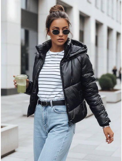 Dámska prešívaná bunda LOLAROSE black FashionStreet TY3684