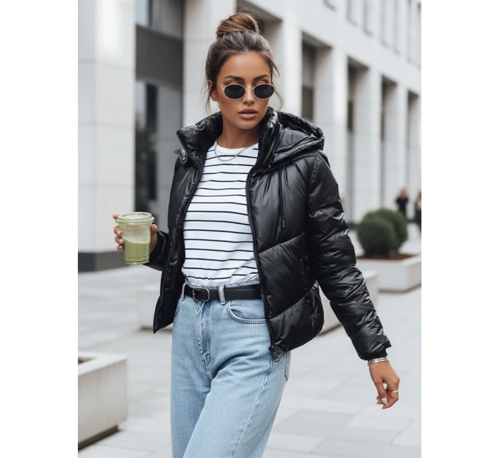 Dámska prešívaná bunda LOLAROSE black FashionStreet TY3684