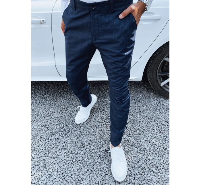 Pánské tmavě modré chinos kalhoty model 21977248 - Dstreet