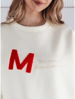 Dámska oversize mikina AVENUE ecru FashionStreet BY1353