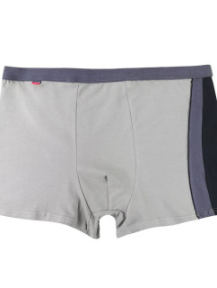 Pánske boxerky Plus Size 11 svetlo šedé s pruhom