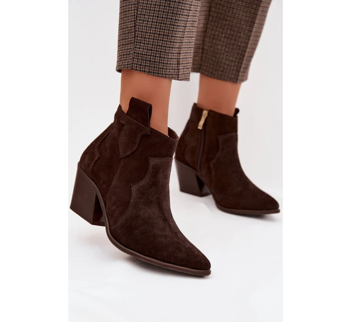 Kožené kožené boty Z model 22035877 - Zazoo Kožené kožené boty Z model 22035877 - Zazoo