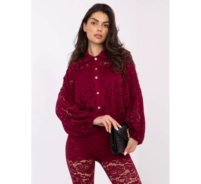 MI KS košeľa C239.78 bordová