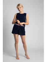 Dámské šortky na spaní modř model 18758567 - LaLupa Dámské šortky na spaní modř model 18758567 - LaLupa