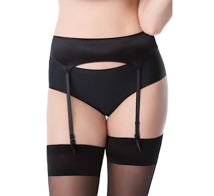 Podvazkový pás model 17050550 black - Julimex Podvazkový pás model 17050550 black - Julimex