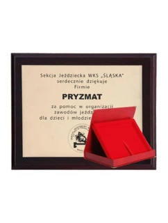 Dyplom z tworzywa sztucznego z grawerowany + etui mm model 21829322