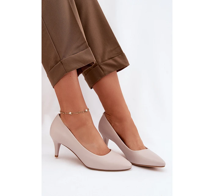 Lodičky z eko kůže Sergio Leone světle šedé