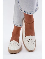 Dámské espadrilky s s květinami bílé model 22123191 - EVENTO