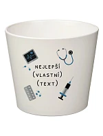 Biely keramický kvetináč – najlepší vo svojej kategórii – malý
