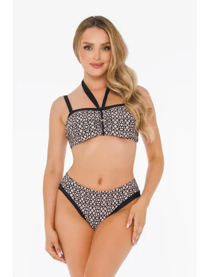 Dámske dvojdielne plavky Luxe 7 S939LX7 Béžová so vzorom - Self Dámske dvojdielne plavky Luxe 7 S939LX7 Béžová so vzorom - Self