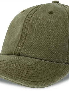 Atlantis Headwear Digg-S 6-panelová vintage čiapka s kšiltom 33.0265 olivová
