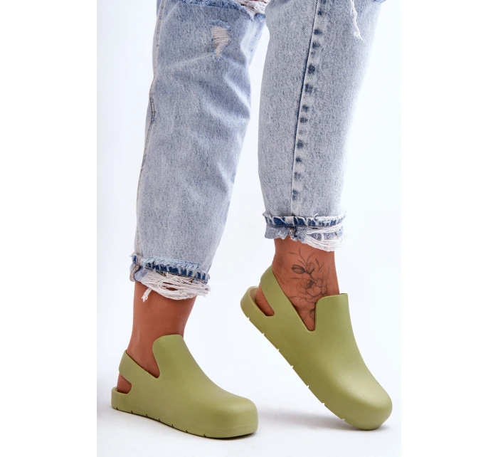 Modne Gumowe Chodaki Zielone Meriko Modne Gumowe Chodaki Zielone Meriko