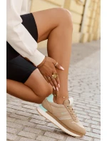 Dámské Semišové Tenisky Big Star model 21693008 HIPOLY SYSTEM Tmavě béžové - Big Star Shoes Dámské Semišové Tenisky Big Star model 21693008 HIPOLY SYSTEM Tmavě béžové - Big Star Shoes