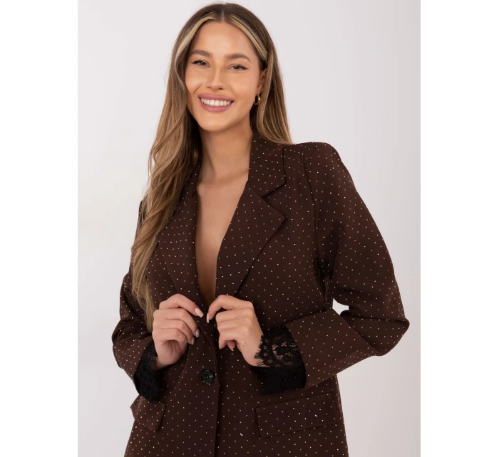 Marynarka IT MA brązowy model 21799707 - FPrice Marynarka IT MA brązowy model 21799707 - FPrice