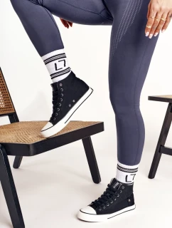 Dámske vysoké klasické tenisky Big Star - čierne