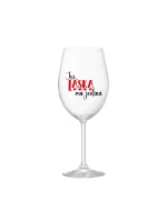 YOU ARE MY LOVE - číry pohár na víno 350 ml