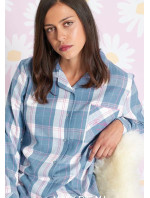 Dámské pyžamo 250500 Modrá s bílou - Muydemi