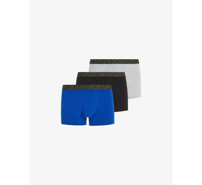 Pánske boxerky 3PACK UM0UM03039 0SH čierne-modré-sivé - Tommy Hilfiger