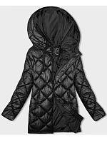 Černá prošívaná bunda pro přechodné období model 21245941 - W COLLECTION