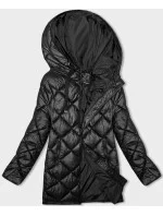 Černá prošívaná bunda pro přechodné období model 21245941 - W COLLECTION