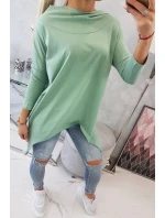 Tmavá mätová mikina s potlačou krídel