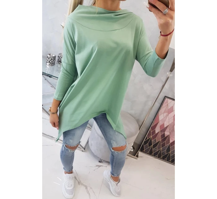 Tmavá mätová mikina s potlačou krídel