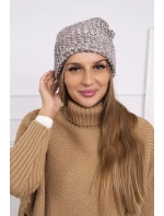 Dámska čiapka Delia K260 tmavo béžová Dámska čiapka Delia K260 tmavo béžová