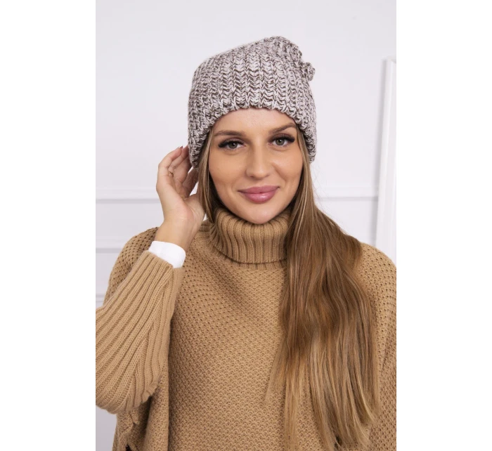 Dámska čiapka Delia K260 tmavo béžová Dámska čiapka Delia K260 tmavo béžová
