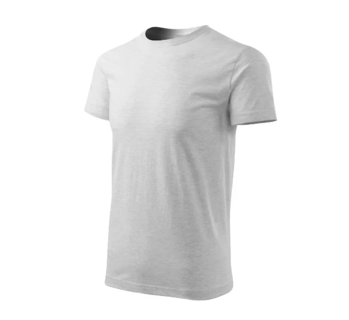 Basic Free tričko pánské světle šedý melír