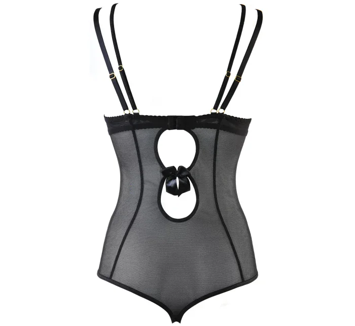 Dámske sexy body V-10110 Black s body - Axami