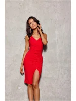 Večerné šaty SUK0405 červené - Roco Fashion Večerné šaty SUK0405 červené - Roco Fashion