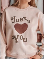 Dámská mikina s potiskem LOVE růžová Dstreet model 21988181 - FashionStreet