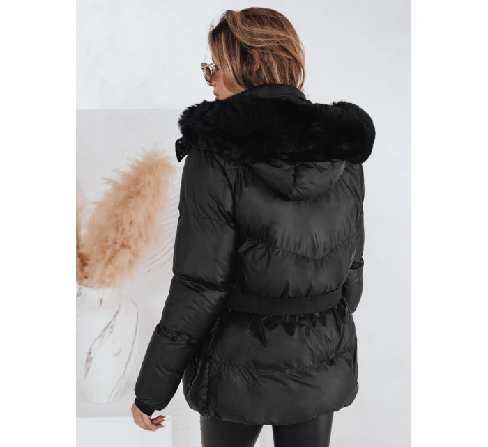 Dámská zimní prošívaná bunda s kapucí černá Dstreet model 21990766 - FashionStreet