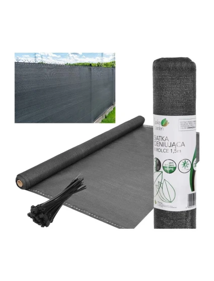 ODTIEŇ SIEŤ 140G/M2 1,5X10M TMAVO ŠEDÁ