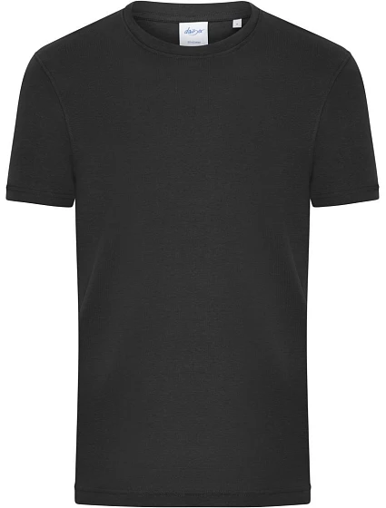 Pánské bio tričko s jemným žebrováním 02. black model 22446020 - Daiber Pánské bio tričko s jemným žebrováním 02. black model 22446020 - Daiber