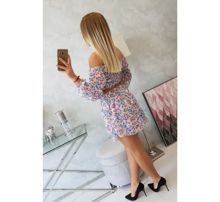 Béžová květinová sada