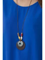 Oversized halenka s přívěskem chrpově modrá