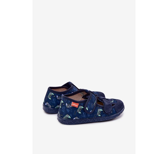 Dětské pantofle Milami pro chlapce tmavě modré Reathiana